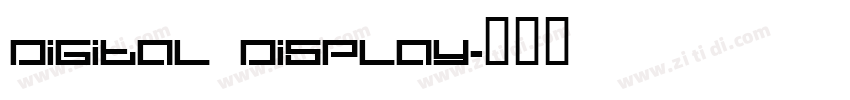 digital display字体转换